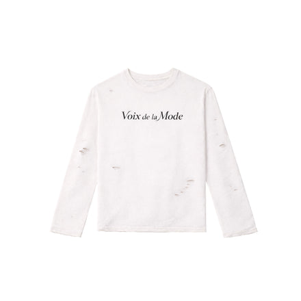 VDLM WHITE LONG SLEEVE T-SHIRT